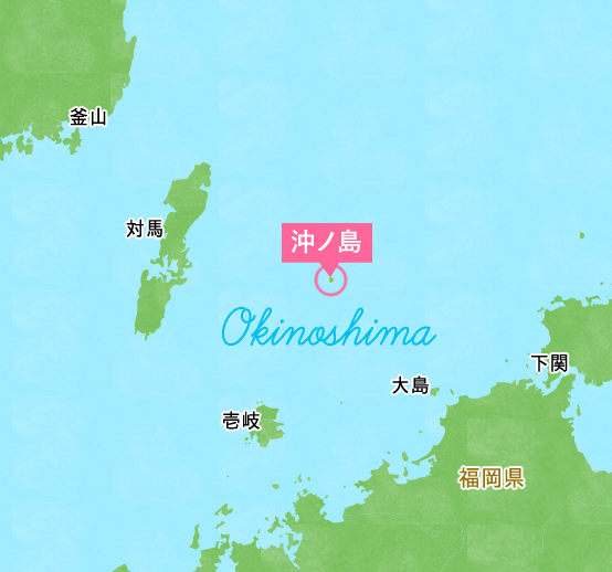 沖ノ島の地図