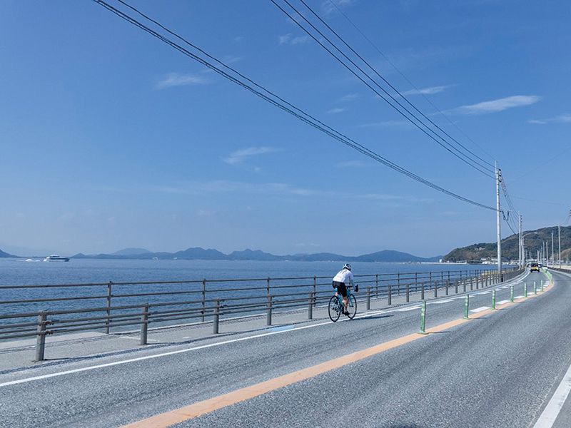 画像：志賀島へ至る道